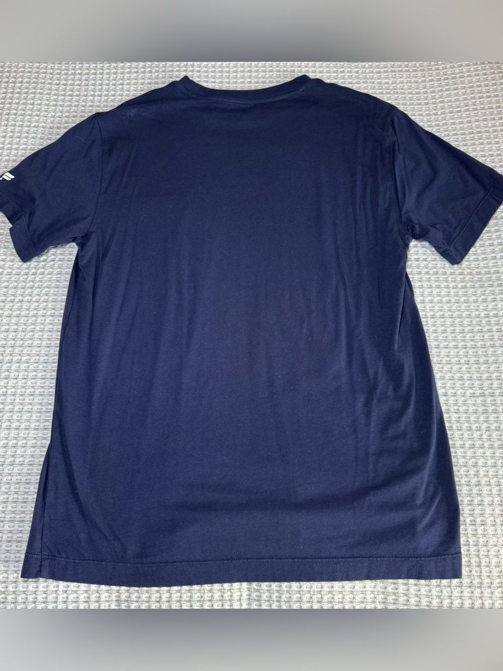 Fabletics The 24-7 Pocket Tee Shirt Mens Medium Short Sleeve Crew Neck Navy Blue - Picture 6 of 6